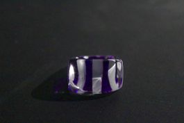 Vintage Space-Age Acrylglas-Ring, handbemalt, um 1970, NOS
