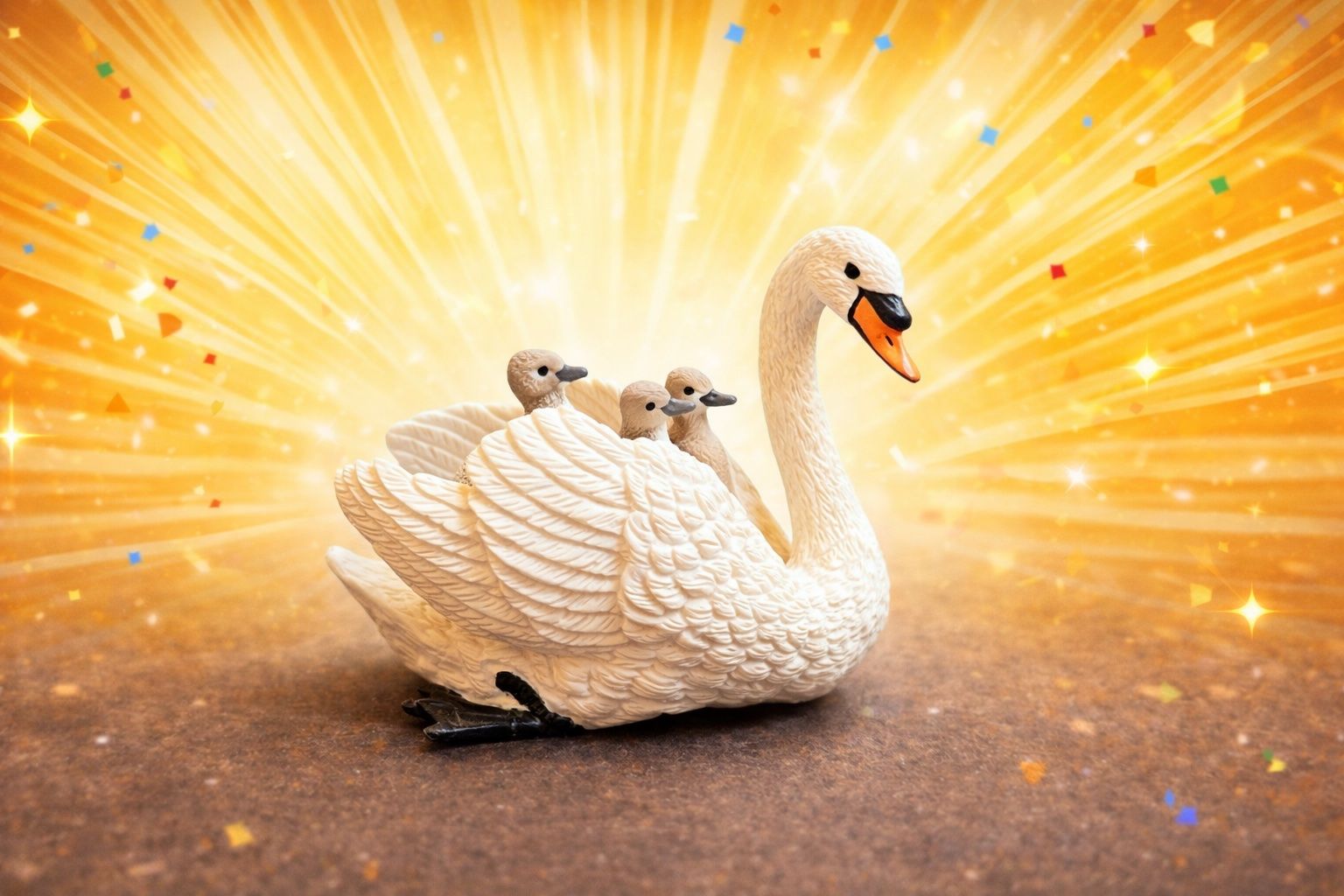 Schleich Statuette: Schleich Höckerschwan Schwan Küken – Usato da Ennetbaden venduto da mapa05