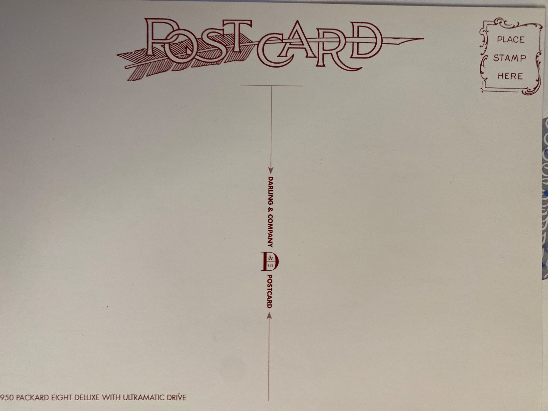 Cartes postales: Carte Postale Packard Ultramatic Drive - 1950 – Neuf (Voir description) à Le Brassus par cinema13 1