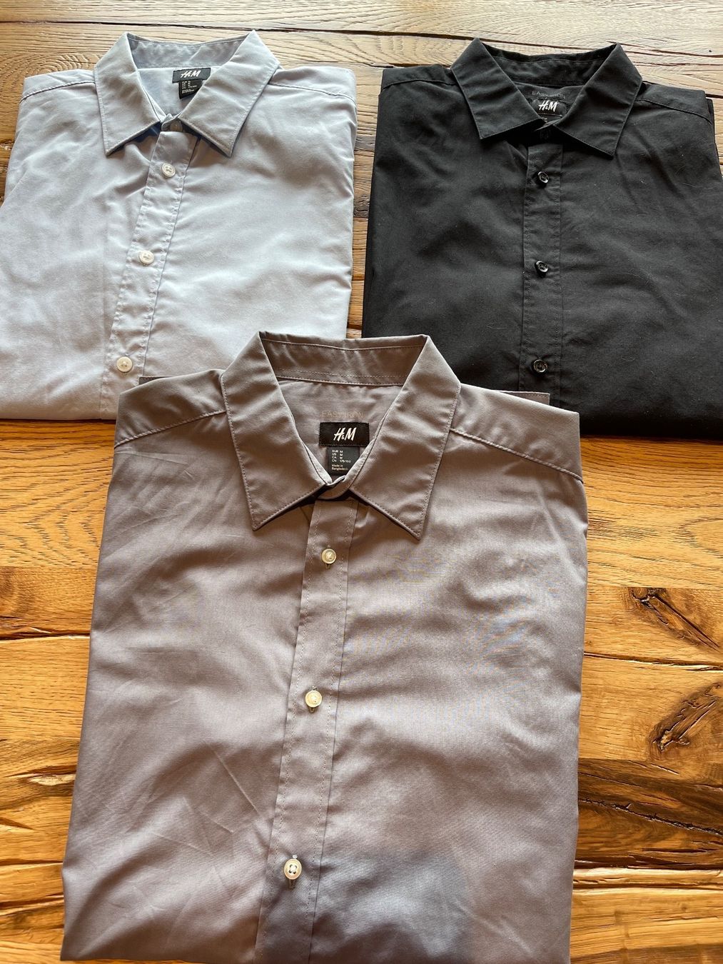 H&M Camicie: 3 Hemden H&M Gr. M Easy Iron, NEU – Nuovo (secondo la descrizione) da Fraubrunnen venduto da 5baechers 1