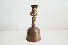 Antike Bronze Glocke Indien Puja Ghanta Garuda Figur