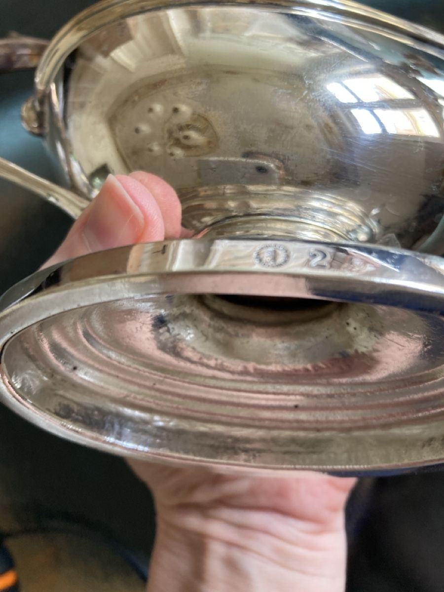 Schalen: Edle Sauciere versilbert alt, sehr elegante Form – Gebraucht aus Zürich von kostbares 6