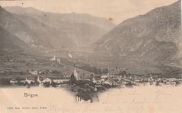Alte Ansichtskarte Brigue , Schweiz, 1902, mit Stempel 1902