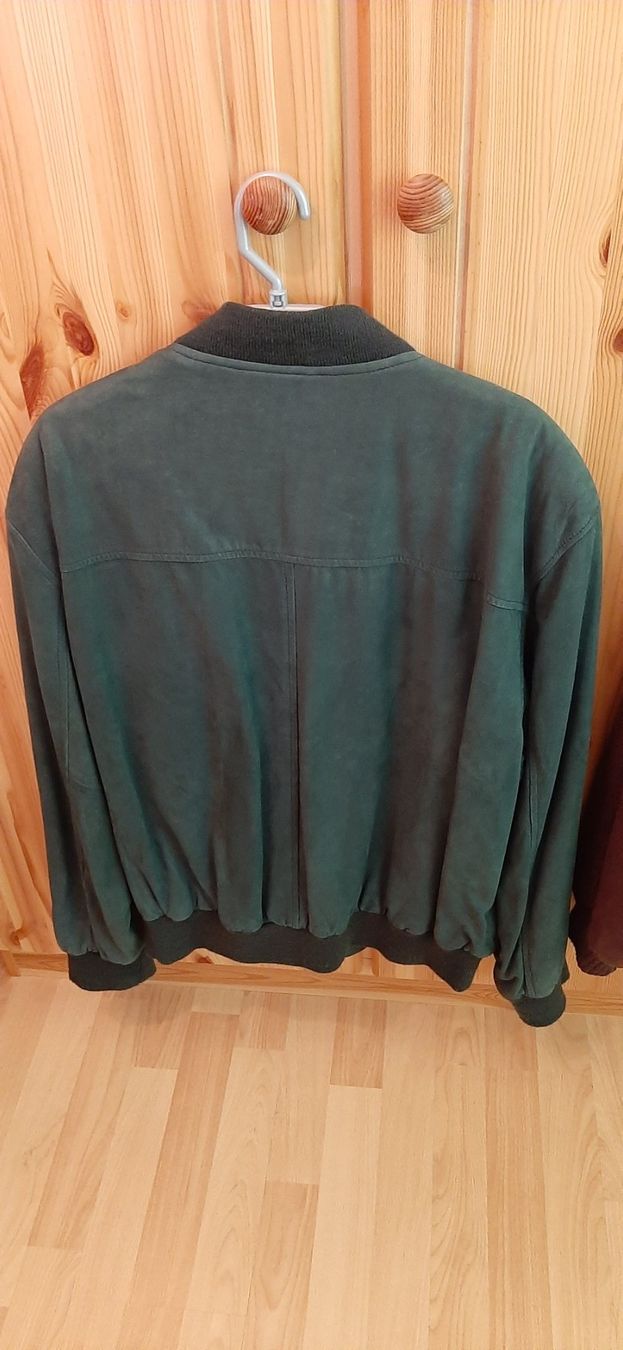 Giacche: Herren Velour - Lederjacke, grün, Gr.50 – Usato da Wiesendangen venduto da pau_56xn 1