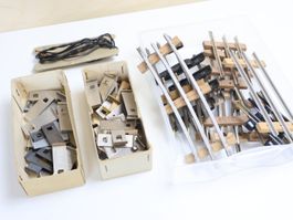 BUCO viele Schienenklammern + Gleise Spur 0