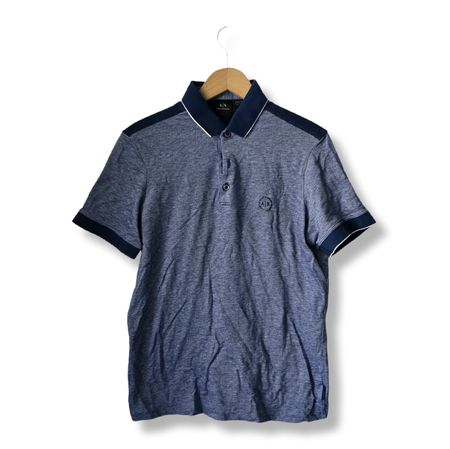Polo Armani Exchange bleu chiné, taille L