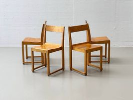 Set di 4 sedie da orchestra Sven Markelius, anni '40