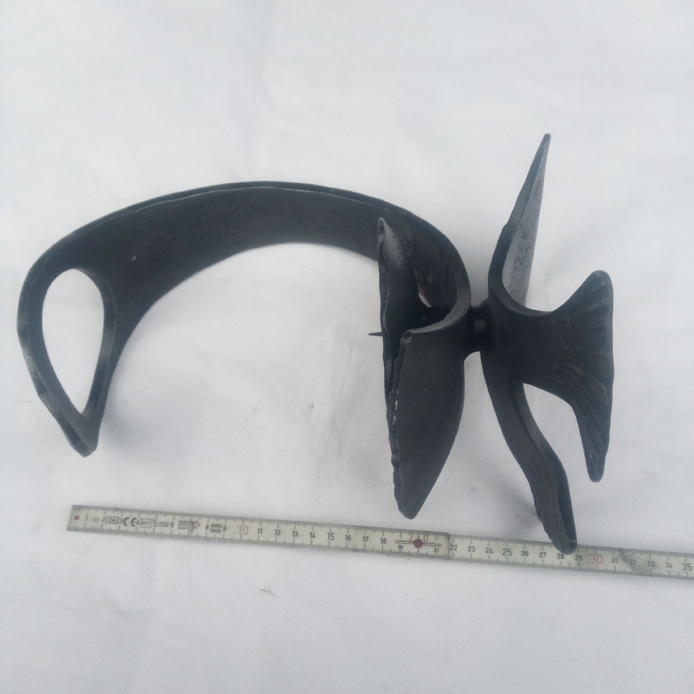 Kerzenständer: Kerzenständer schmiedeeisern, massiv, 29cm – Gebraucht aus Luzern von toenu23 8