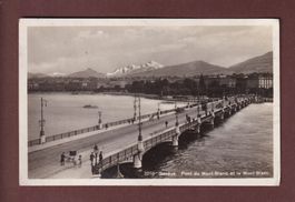 GENEVE - Pont du Mont Blanc - 1928