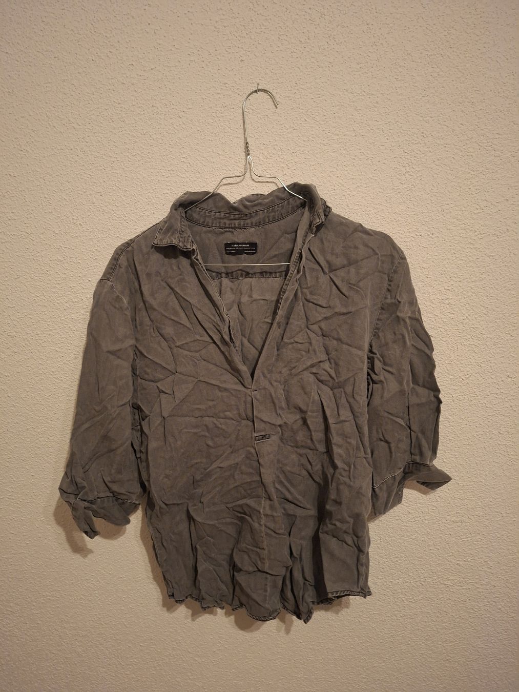 Zara Camicette: Zara Hemd Grau, Gr. XS – Usato da Lengwil venduto da Gastman45