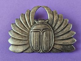 Silberbrosche Vintage - Skarabäus (Khepri/Sonne) - Ägyptisch