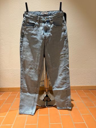 Jean Pull&Bear bleu coupe droite taille haute