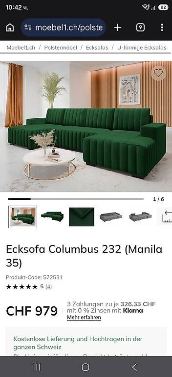 Sofas: U-förmiges Ecksofa – Gebraucht aus Birrwil von pet_r5fz 1