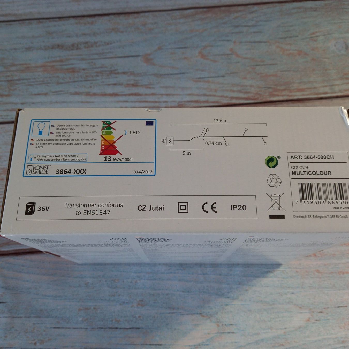 Ghirlande e barre luminose: LED Lichterkette mit Multifunktion Neu mehrfarbig – Nuovo e nell'imballaggio originale da Schweizersholz venduto da freyle1 3