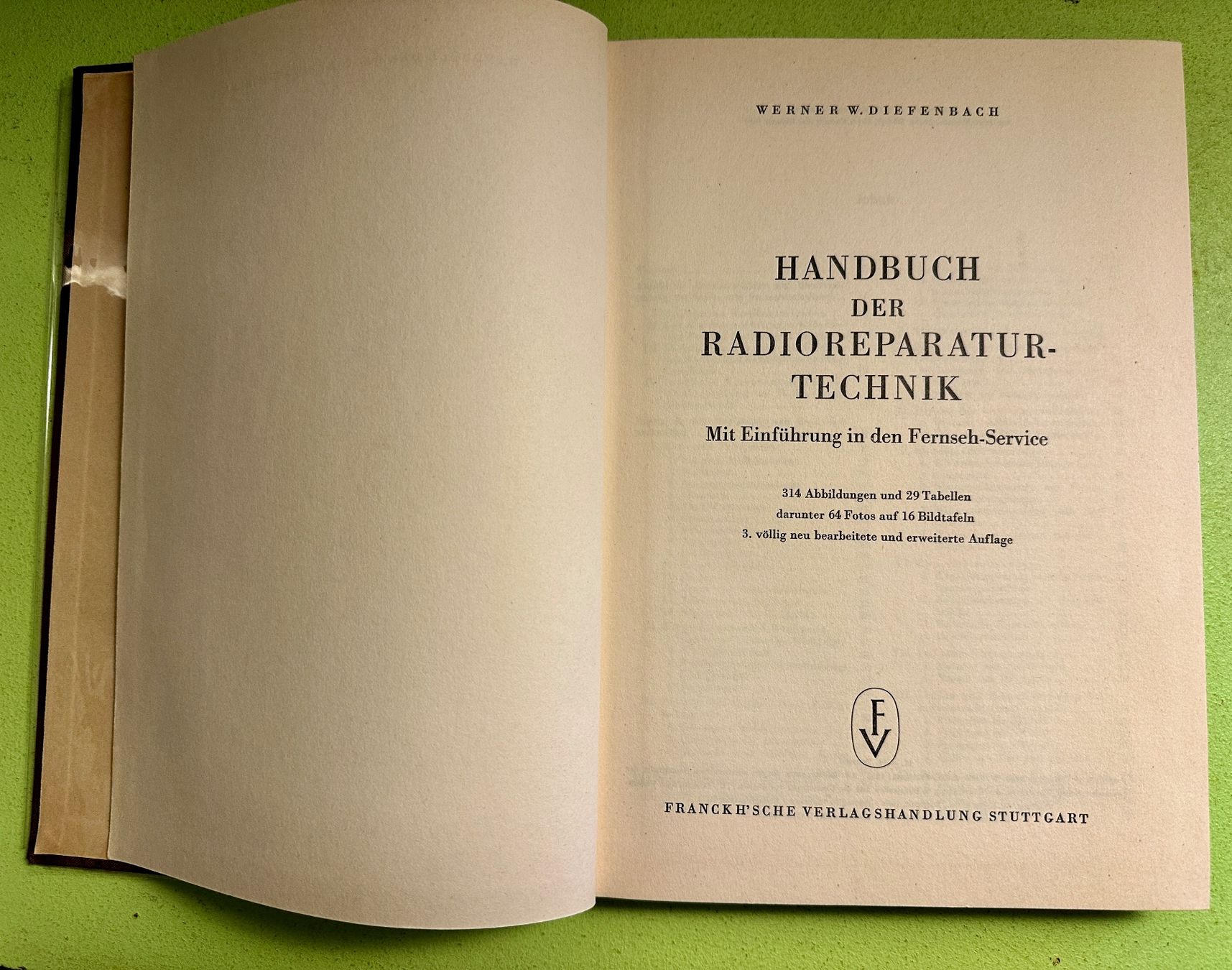 Livres: Werner W. Diefenbach: Handbuch der Radioreparaturtechnik – D'occasion à Zürich par allp 1