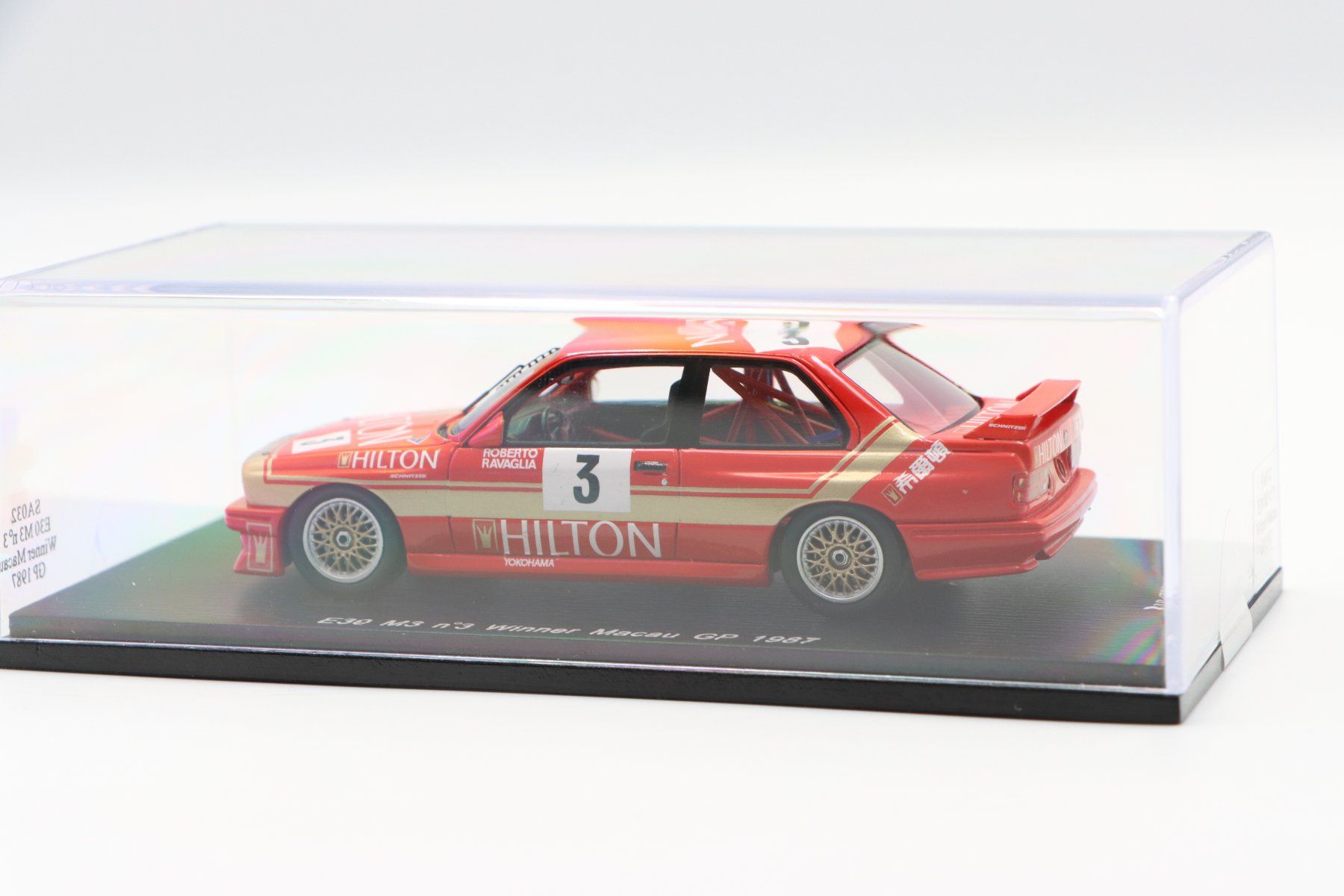 BMW Modellini d'auto: BMW M3 E30 Winner Macau GP 1987 1:43 Spark – Nuovo e nell'imballaggio originale da Bühl b.Aarberg venduto da modelldiecast 6