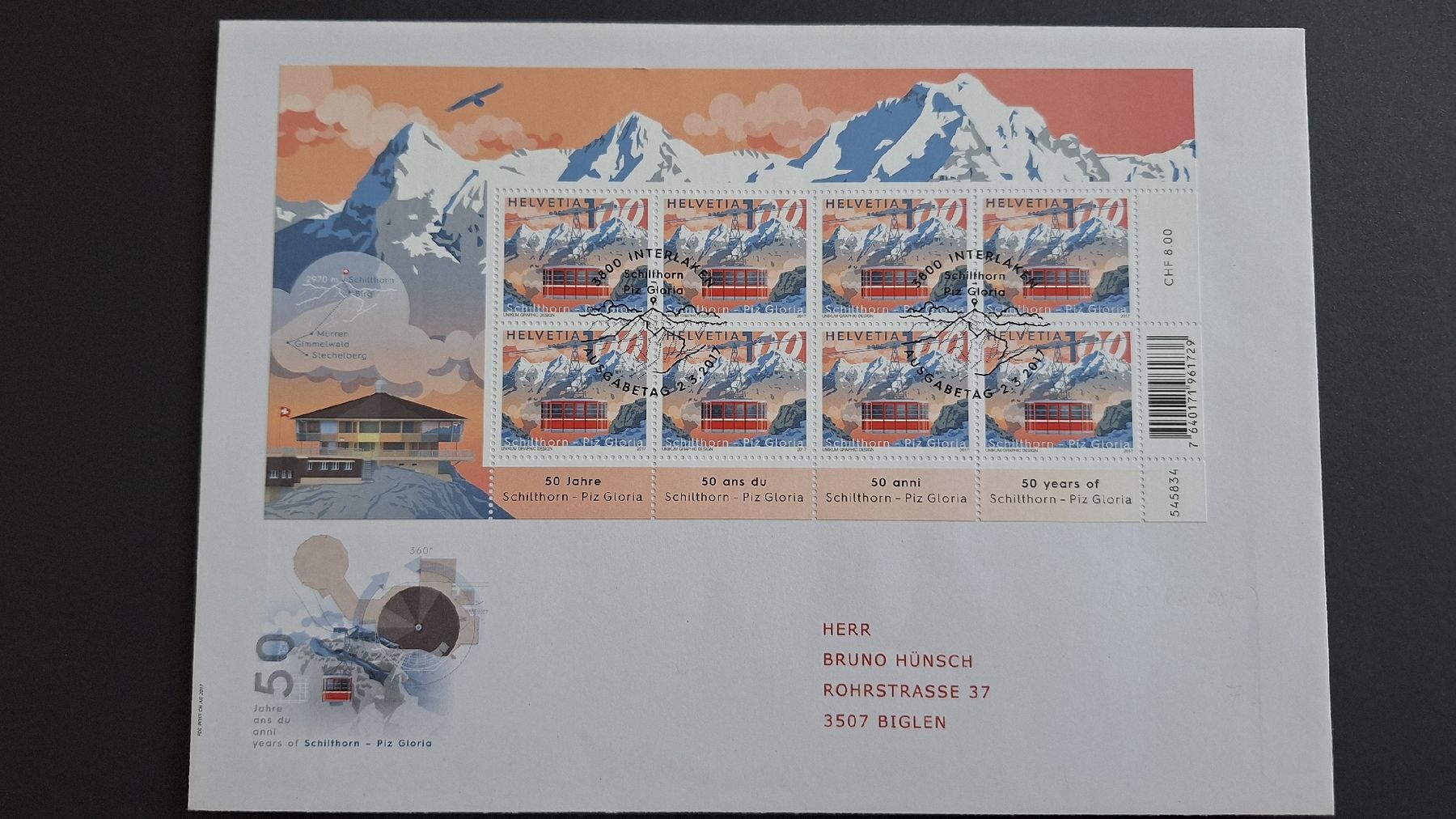 Tutti i francobolli: 2017,Nr.1618-1619 FDC – Nuovo (secondo la descrizione) da Pratteln venduto da walti-6060 1