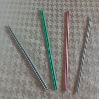 Lot de 8 aiguilles à tricoter🧶 métal multicolores