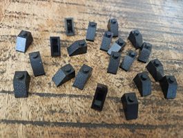 lego 3040old lot de 20 pièces Black Slope 45 2 x 1