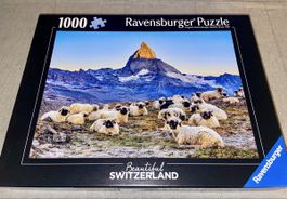 Puzzle Ravensburger 1000 Teile Matterhorn Schafe