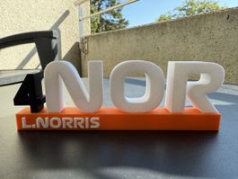 Logo Lando Norris F1 / Imprimé en 3D