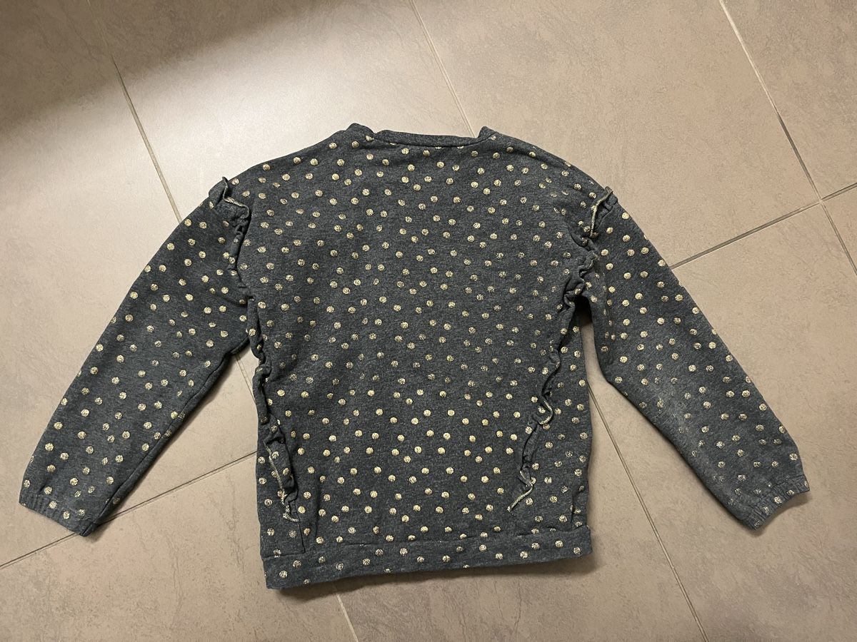 Hust & Claire Maglioni & Felpe: Hust & Clair Pullover grau mit goldenen Punkten 116 – Usato da Zürich venduto da Gabi_78 1