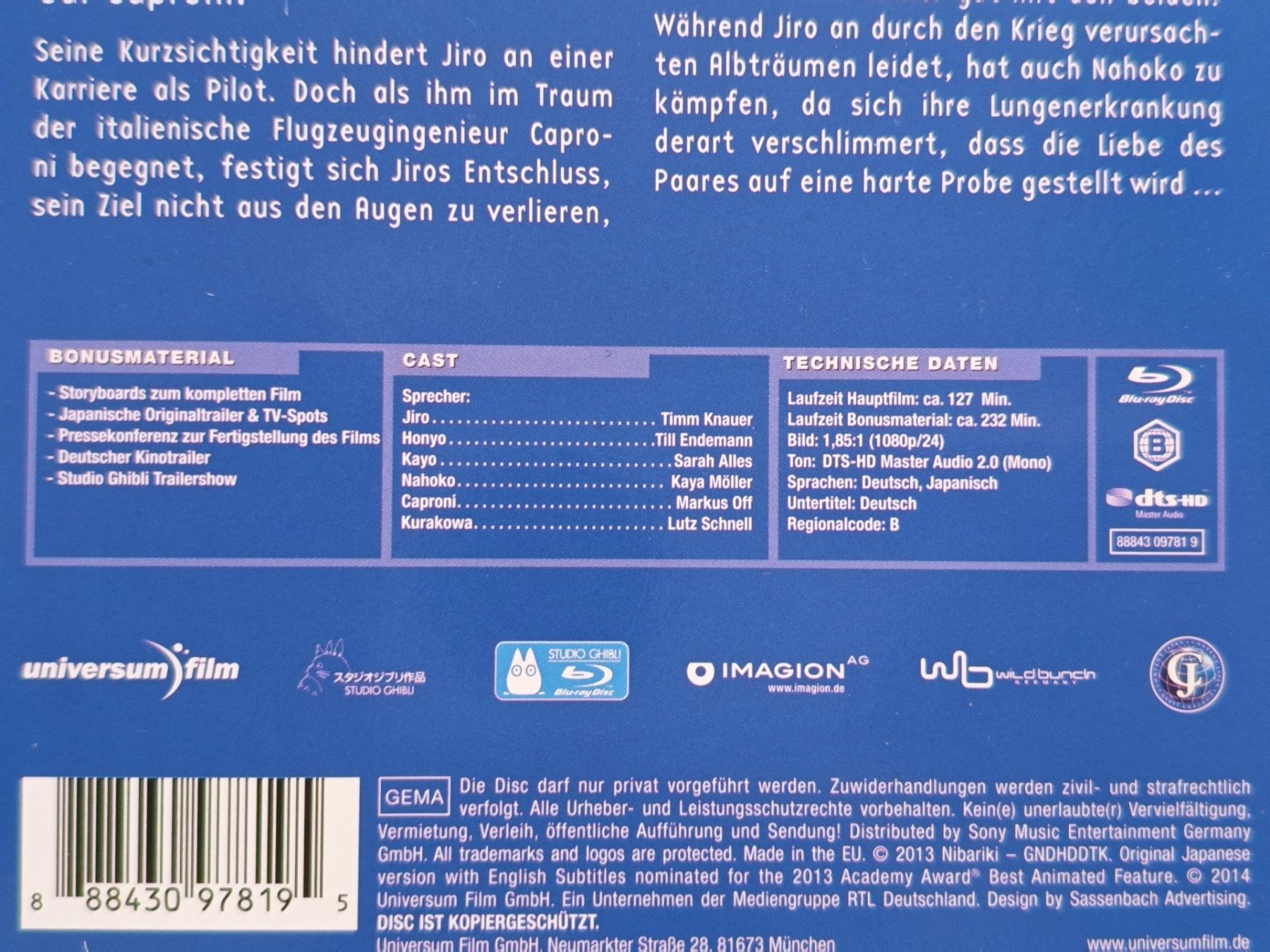 Tous les DVDs: Wie der Wind sich hebt – D'occasion à Liestal par Kratzilla 3