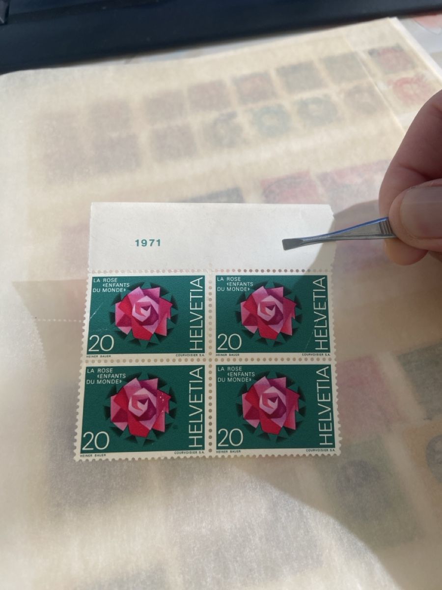 Tutti i francobolli: Swiss stamps 1971 – Nuovo (secondo la descrizione) da Collex venduto da RCXGJ