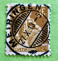 Nr.116 Sitzende Helvetia mit Schwert GESTEMPELT    