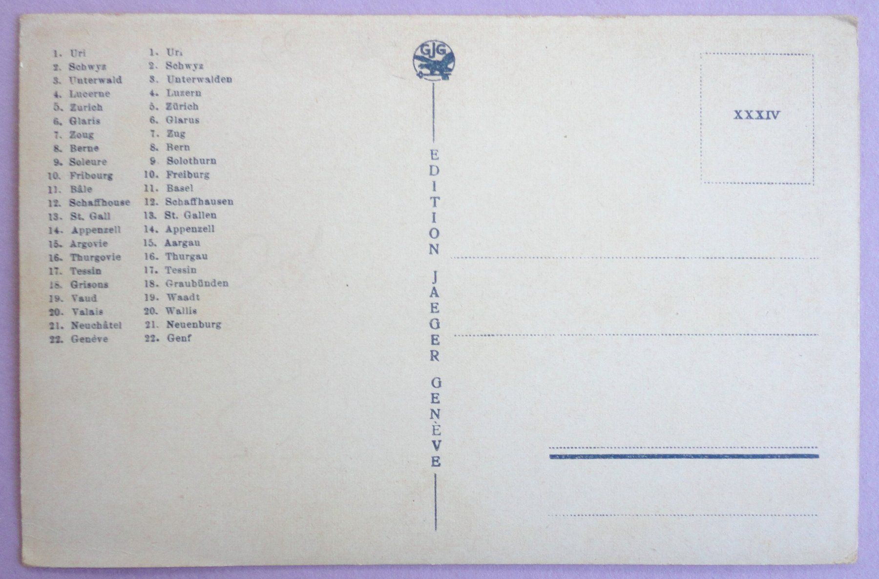 Cartoline postali: Costumes Suisses - Schweizer Trachten – Usato da Fétigny venduto da Billy2miny 1