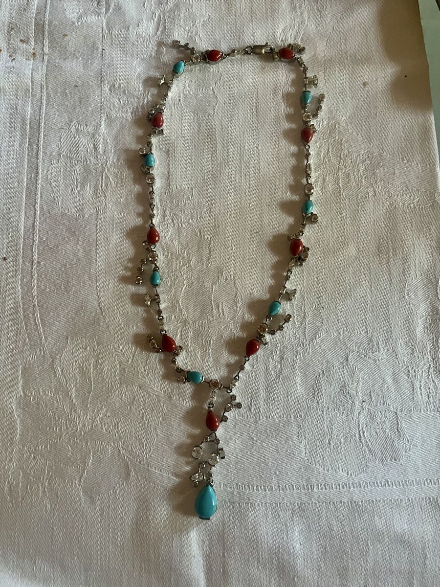 Catenine: Kette mit Korallen, Tuerkis – Nuovo e nell'imballaggio originale da Bigenthal venduto da Sammler60 5