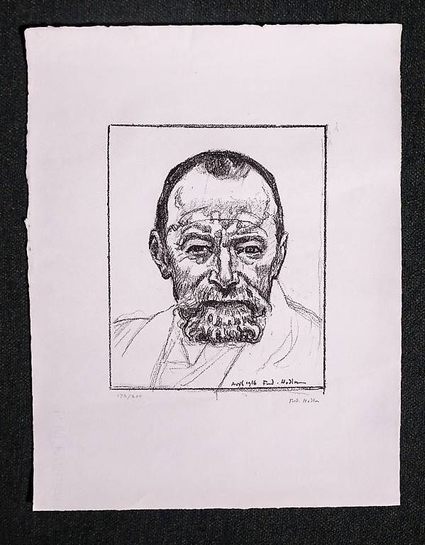 Grafiken & Lithographien: Ferdinand Hodler Lithographie Selbstbildnis – Gebraucht aus Bern von meg_ypc9