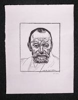 Ferdinand Hodler Lithographie Selbstbildnis