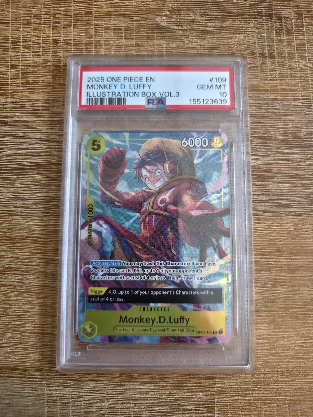 Bandai Cartes à collectionner: PSA 10 Monkey.D.Luffy Illustration OP07-109 One Piece – Neuf (Voir description) à Turbenthal par 90erShop