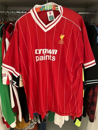 Liverpool 1982-1983 home Score Draw Replica Trikot