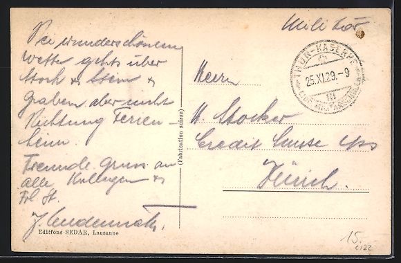 Cartoline postali: AK Thun, Kasernen mit Strassenpartie – Usato da Berlin venduto da bartko-reher 1