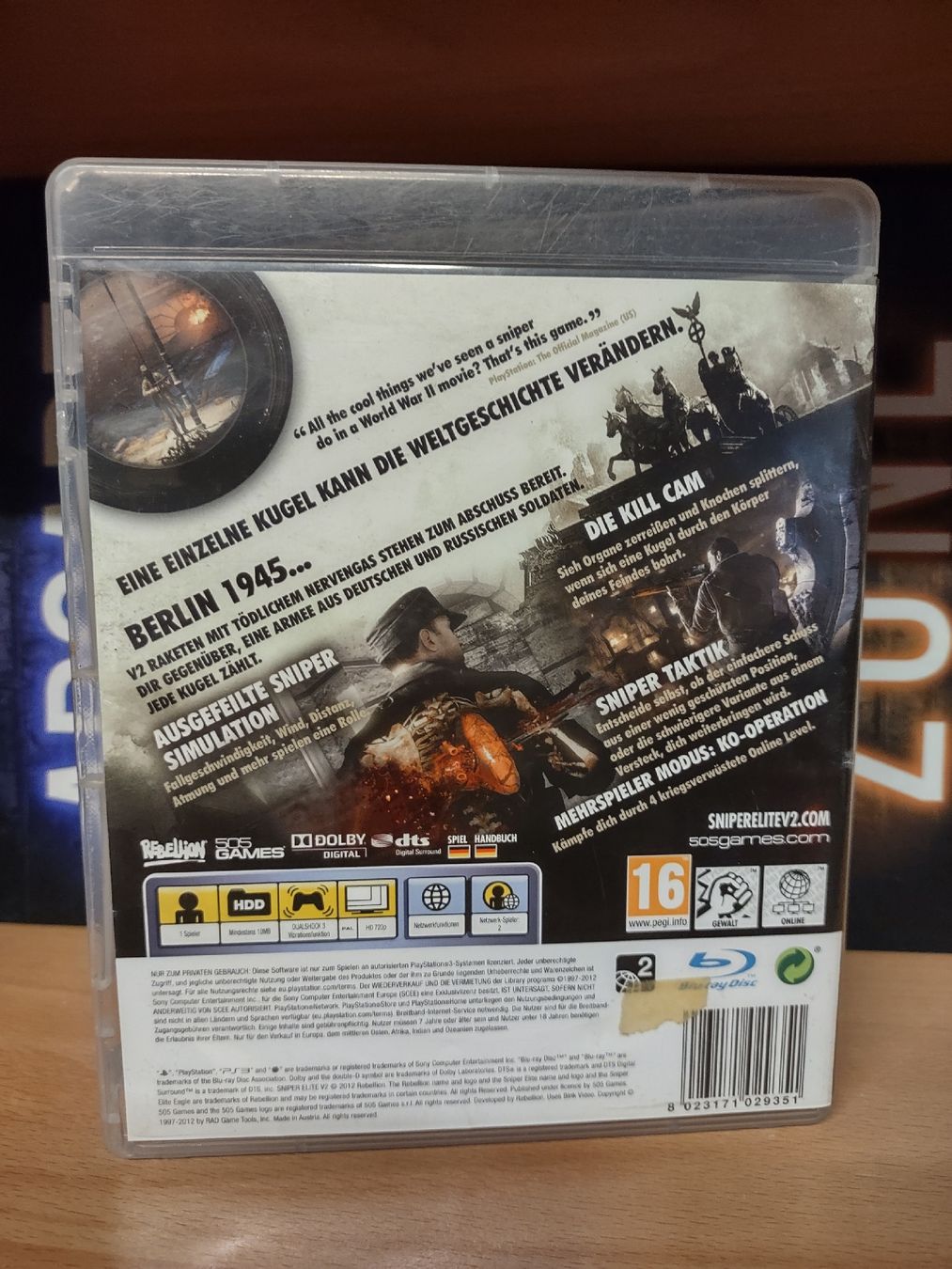 Sony Spiele: Sniper Elite V2 PS3 - Jeu d'action et de tir – Gebraucht aus fribourg von GameSpot 1