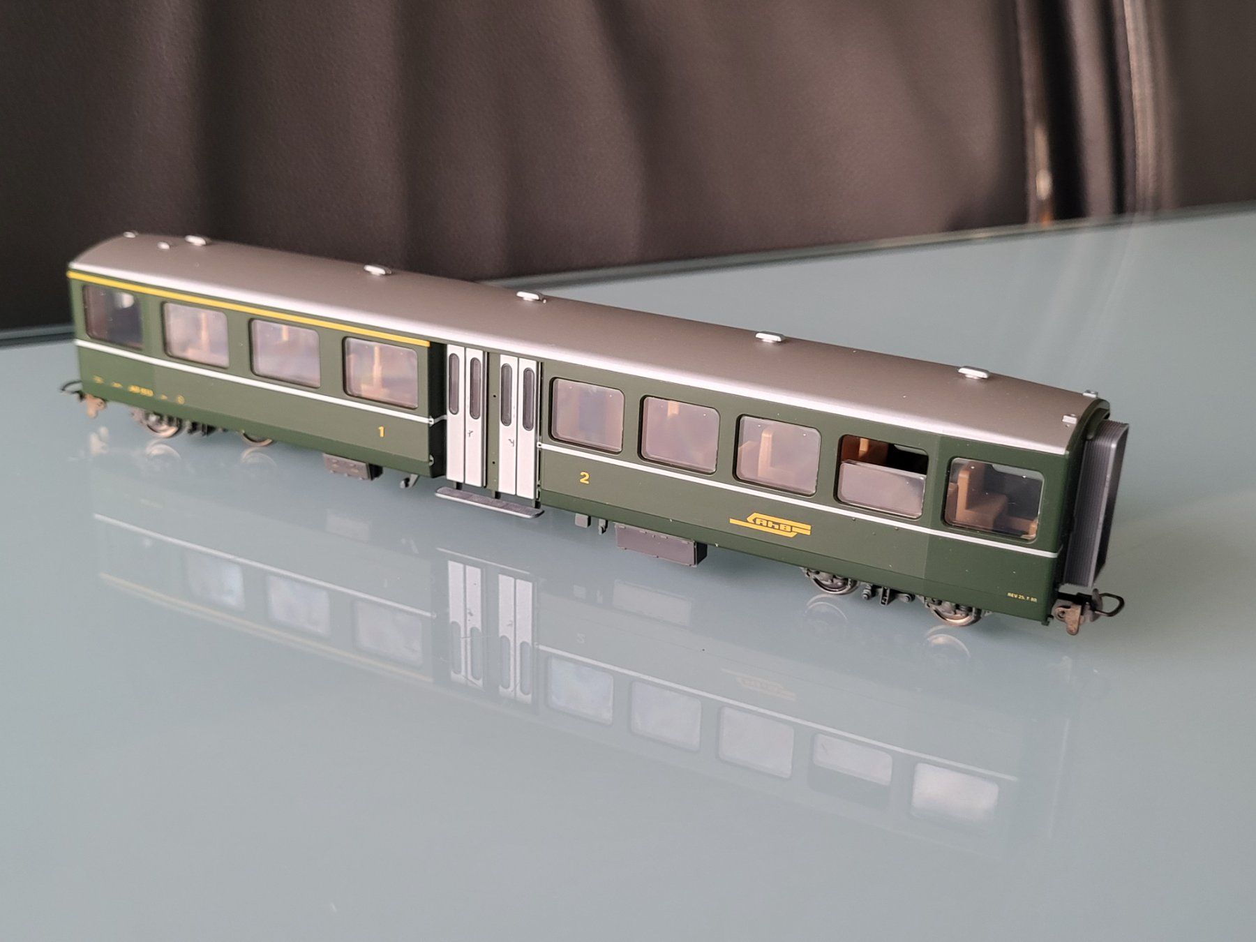 Bemo Modellini di ferrovie: H0m  Bemo  RhB AB 1513  Mitteleinstieg NEU ! – Nuovo e nell'imballaggio originale da Oberburg venduto da sensetal 5