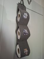 WC-Rollenhalter aus Baumwolle mit Motiven neu handgemacht
