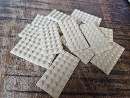 lego 3035 lot de 12 pièces Tan Plate 4 x 8