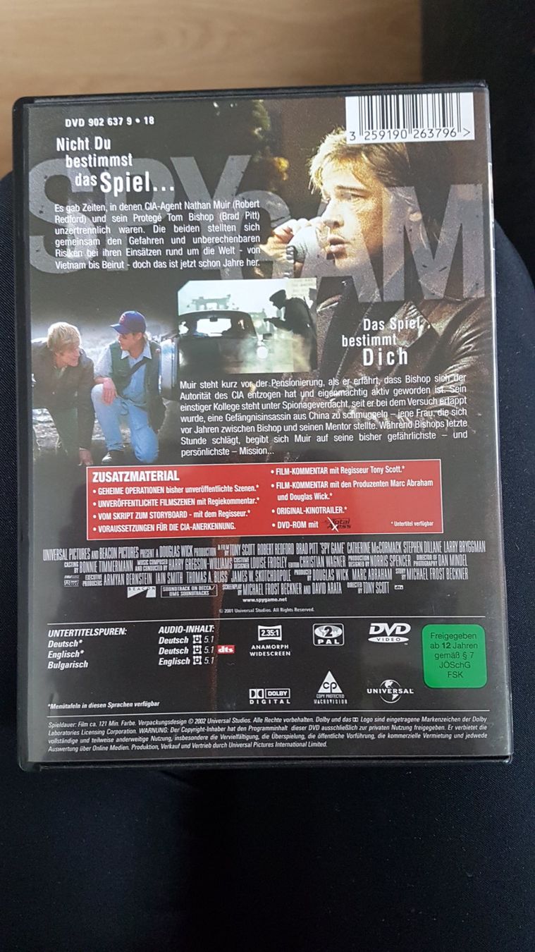 Tutti i DVDs: DVD "Spy Game - der finale Countdown" – Usato da Buttisholz venduto da Simone_n 1