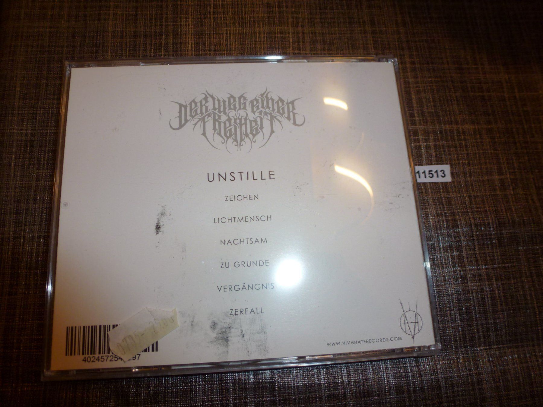 CD: Der Weg Einer Freiheit – Unstille CD – Usato da Olten venduto da Disc-Ausverkauf 1