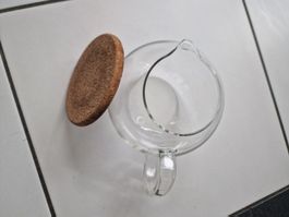 Glaskrug mit Korkdeckel - Skandinavisches Design, Top!