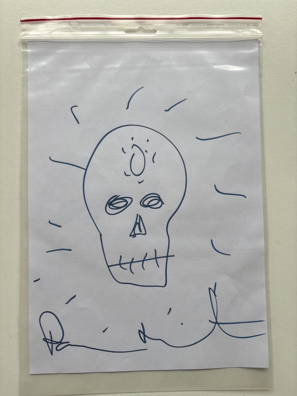 Dipinti: Dessin  Damien Hirst Crâne signé – Usato da peseux venduto da renaudloda