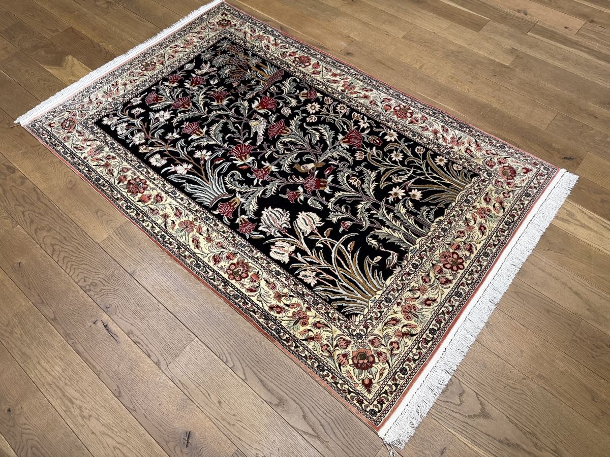 Tappeti: Einzigartiger echter Ghom Seidenteppich - 100% Perserteppich – Usato da Bennau venduto da Mayer_Carpets 6