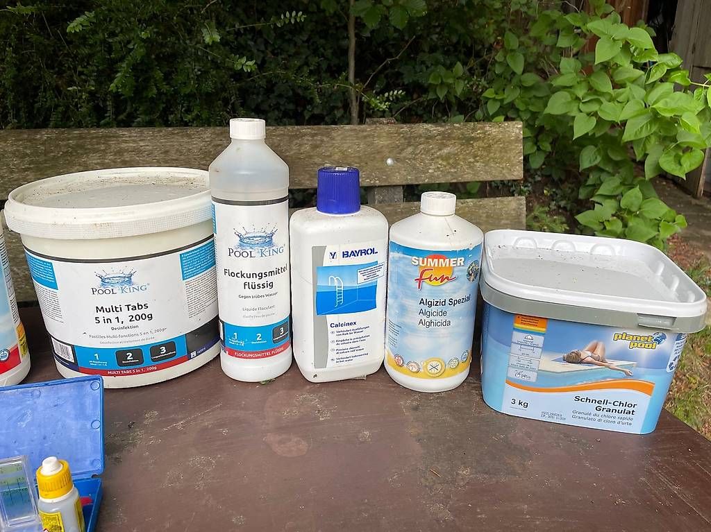 Piscine: Poolchemie divers und Messset – Usato da Oberhofen Thun'see venduto da Mw85 2