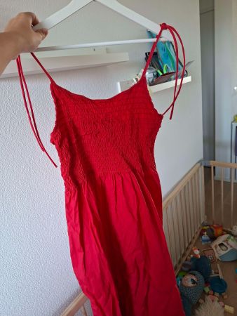 DIVIDED Sommerkleid Damen rot Grösse 34 neuwertig