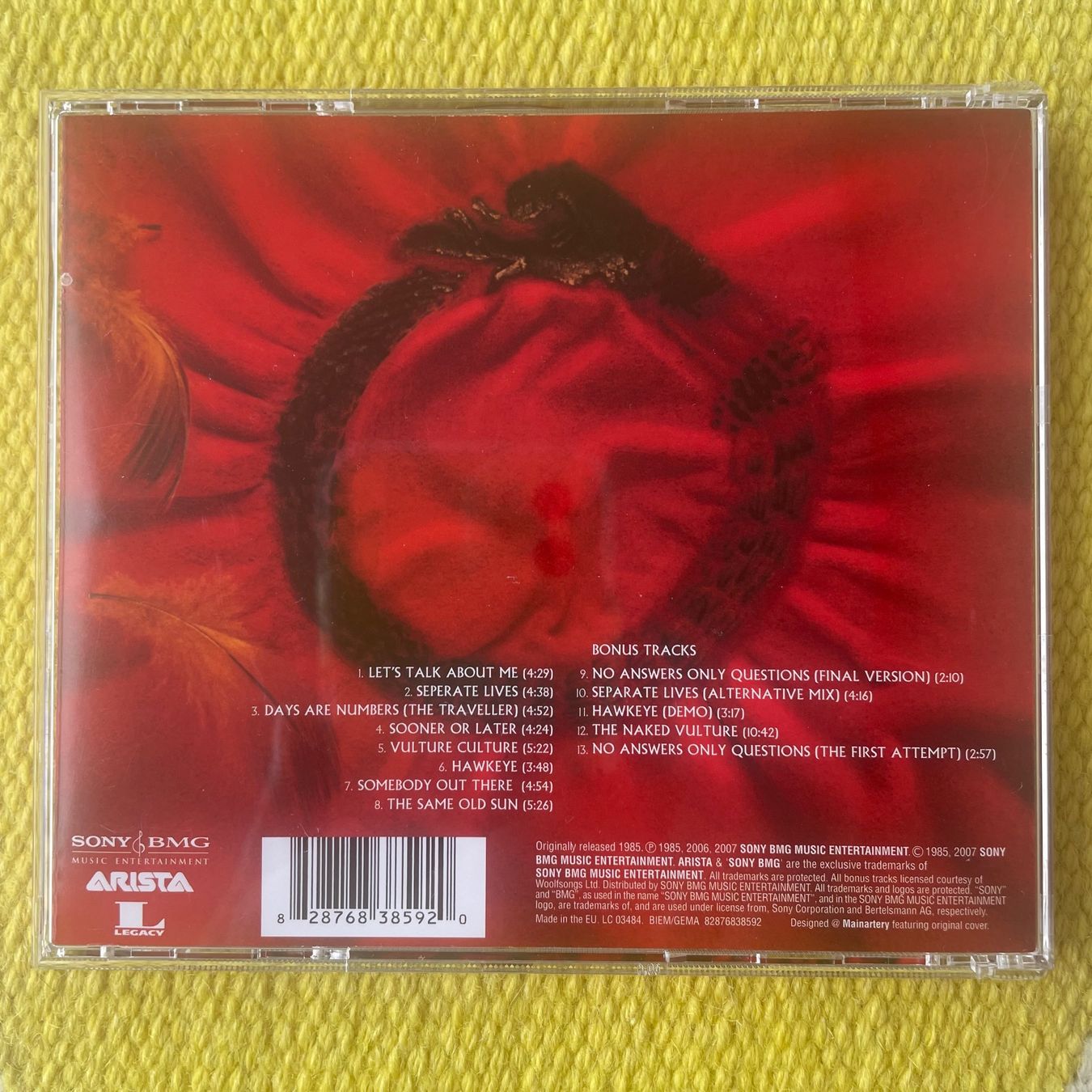 CD: ALAN PARSONS PROJECT-VULTURE CULTURE – Usato da Rorschacherberg venduto da CD-Roli 1