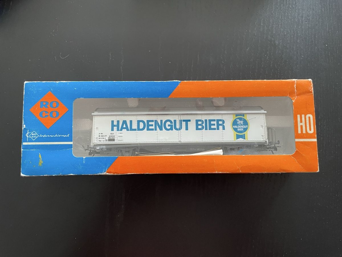 Roco Modelleisenbahnen: Roco Güterwagen Hbis Haldengut Bier – Neu (gemäss Beschreibung) aus Biasca von gven94