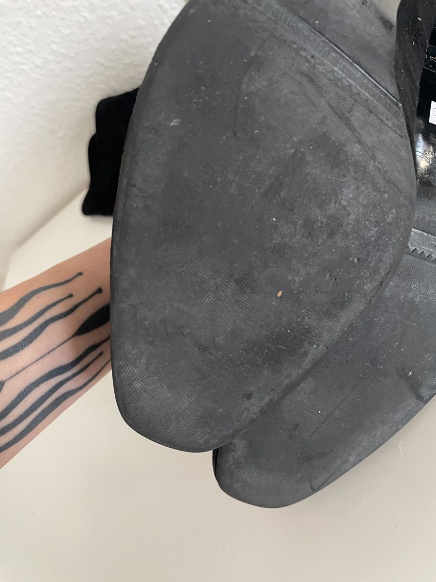 Damenschuhe: Black Suede Knee High Boots, Size 37 – Gebraucht aus Knonau von Grapesvintage 3